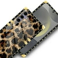 thumbnail image 4 of FKBRCL4U Compatible with Samsung Galaxy S24 S25 Case, Seamless Gold Chain Leopard Luxury Golden Decoration for Girl Women Soft TPU Shockproof Protective Hard PC Back, 4 of 7