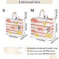 thumbnail image 2 of FORMRS Womens Corduroy Tote Bag Crossbody Shoulder Handbag with Pocket, Striped Crab, 2 of 7