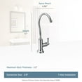 thumbnail image 2 of Moen Sip Traditional Oil Rubbed Bronze One-Handle Beverage Faucet, 2 of 7