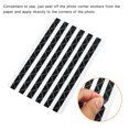 thumbnail image 4 of Uxcell Photo Corner Sticker Self Adhesive Picture Mounting Label Black 10 Sheets/1020 Pcs, 4 of 5
