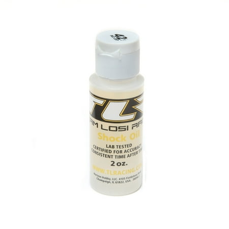 Team Losi Shock Pistons - Team Losi Racing Silicone Shock Oil, 42.5wt, 2oz, TLR74011