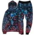 thumbnail image 2 of Men Women Funny 3D Print Graphric 3D Skull Skeleton Cool Hoodies Suits Casual Harajuku Sweatshirt and Pant Set, 2 of 5
