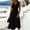 Black, variant on Elegant Women Wrap V Neck Sleeveless Midi Dress, High Waist Side Split Flowy A Line Dress, Solid Color Casual Sundress for Party Daily Vacation Female Green-B XL(XL)