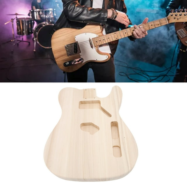 Guitar Body Replacement, Accurate Design Poplar Guitar Body for Creating Electric Guitars