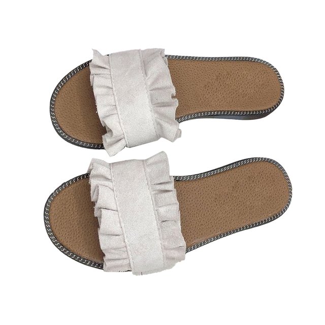 Sandalias de mujer, zapatillas de verano de playa planas para mujer, sandalias planas, diseño a prueba de futuro