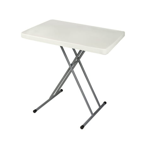 Hampden Furnishings Baldwin 13"-28" Personal Height Adjustable Table, Plastic/Steel, Grey