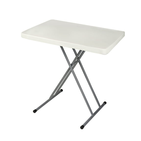 Hampden Furnishings Baldwin 13"-28" Personal Height Adjustable Table, Plastic/Steel, Grey