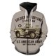 thumbnail image 1 of Sudadera con capucha y cremallera para hombre, diseño de coche clásico de dibujos animados, estilo Harajuku, con estampado 3D, manga larga, divertida, informal, estilo hip hop, unisex, 2024, 1 of 6