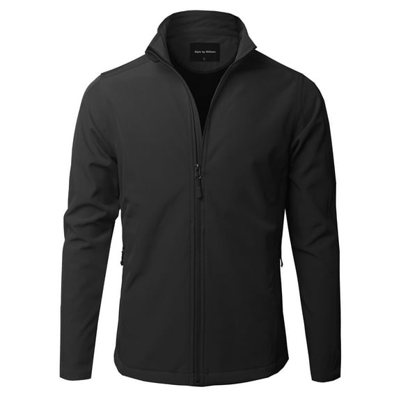 FashionOutfit Men's Lightweight Windproof Bomber Jackets Outdoor Golf Windbreaker Front-Zip Jacket