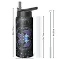 thumbnail image 3 of Triple Insulated Stainless Steel Constellations Themed Bottle 18oz with Lid, Reusable Flask Stays Cold 24 Hours, Sustainable Steel Bottle for Biking Trails, Hiking Paths & Outdoor Sports, 3 of 6
