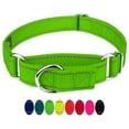 thumbnail image 2 of Country Brook Petz® Hot Lime Green Reflective Nylon Martingale Dog Collar, Extra Large, 2 of 6
