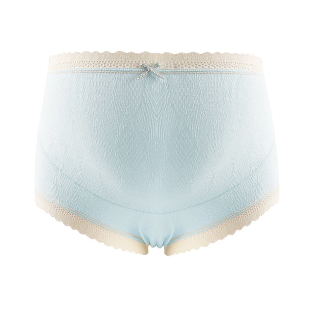 Ladies Comfortable Prenatal Solid Color Large Size Short High Waist Lace Abdominal Maternity Panties Underwear
