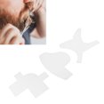 thumbnail image 1 of Hairline Enhancement Card, 3pcs Multifuntional Beard Shaping Tool Practical Beard Guide Shaping Template Tool for Men, Innovative Design, 1 of 7
