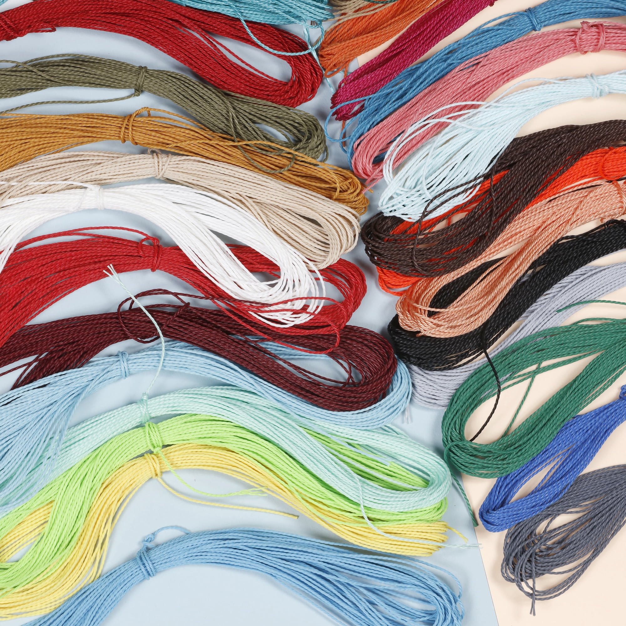 Incraftables Waxed Polyester Cord, 36 Colors, 1mm Thick, 10m
