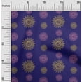 thumbnail image 1 of oneOone Organic Cotton Voile Fabric Spiral & Floral Block Print Fabric By Yard 42 Inch Wide, 1 of 4