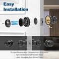 thumbnail image 2 of Youkk Stylish And Secure Fingerprint Door Lock For 4 Unlocking Methods Smart Door Knob black, 2 of 6
