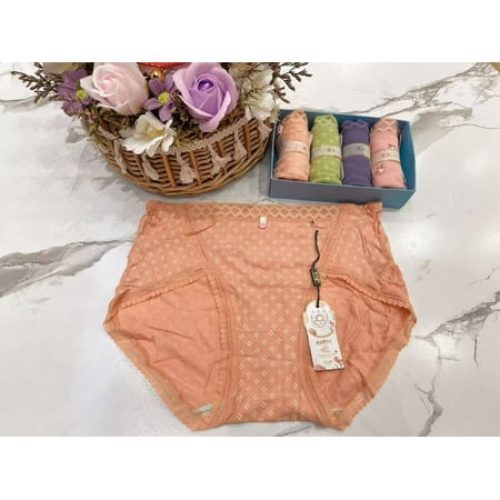 5-Pack Women s High-Waisted Lace Brief Panties  Leopard Underwear for Women Moisture-Wicking Cotton Underwear