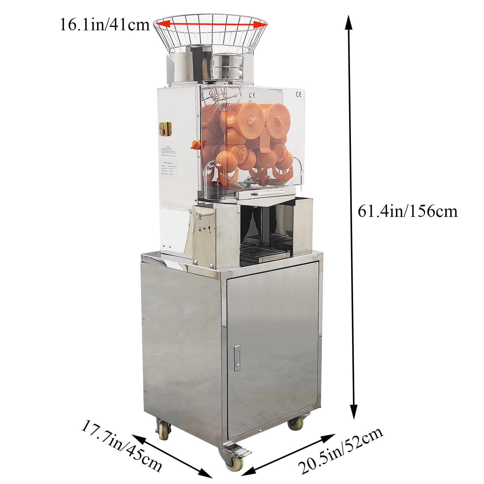 Commercial Vertical Automatic Orange Juice Extractor Juice Squeezer Extruding Machine