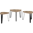 thumbnail image 4 of Set Mesa Triangular 3 Pzs Minimalista Industrial Cafe Madera, 4 of 9