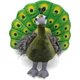 thumbnail image 2 of Plush Toys, Plush Peacock Stuffed Animals Plush Toys Children's Birthday Gift 13 Inches (green), 2 of 3