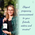thumbnail image 3 of Pairs Well With Becoming an Auntie ● SET of 4 ● GENDER NEUTRAL Pregnancy Announcement Wine Labels, Baby Announcement Friends Sisters Label Pregnancy Reveal, Alternative to Card WATERPROOF A204-4A1, 3 of 5