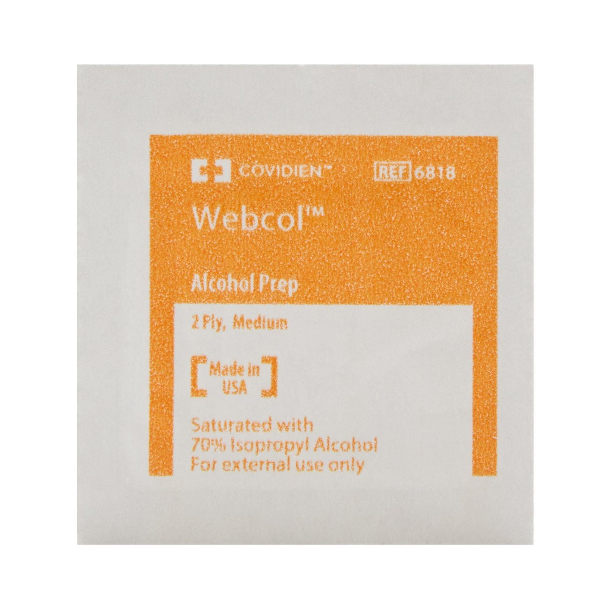 Webcol Alcohol Prep Pad Sterile 4000 per Case 6818-