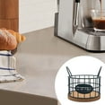 thumbnail image 4 of CUTICATE Coffee Pod Holder Coffee Pod Containers Coffee Bar Accessories Metal Coffee Pod Basket Organizer for s Countertop black, 4 of 8