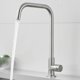 thumbnail image 2 of Grifo de cocina innovador, fácil instalación, construcción de latón macizo, acero inoxidable, aireador Swiss Neoperl, control preciso de agua fría y caliente, pico de arco alto para fregadero doble y, 2 of 5
