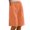 Orange, variant on Women's High-Waisted Linen Shorts - Summer Casual Wide-Leg Knee-Length Shorts with Pockets | Yubnlvae | Women Linen Shorts Casual Summer Knee Length Wide Leg High Waisted (Blue | L)