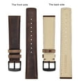 thumbnail image 3 of Retro Genuine Leather Watch Straps,22mm Replacement Watch Band with Stainless Steel Buckle, 3 of 7