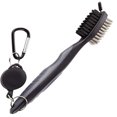 thumbnail image 1 of Golf Club Brush Double Brush Head Retractable Slip Rope Golf Club Groove Cleaning Tool, 1 of 8