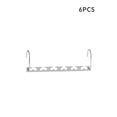 thumbnail image 4 of Paquete de 6 perchas de ropa plegables de Metal para dormitorio, sala de estar, armario colgante, organizador de ganchos de almacenamiento de Almacenamiento y organización del hogar forma de Y Inteprter HA068303-02, 4 of 6