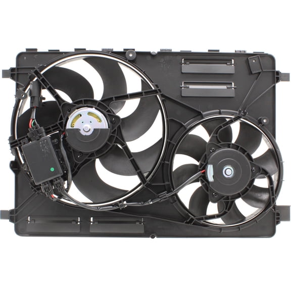 For Volvo XC60 Radiator and A/C Condenser Fan Assembly 2010-2017 3.0/3.2L w/Fan Control Module For VO3115116 | 30668629-6