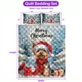 thumbnail image 5 of Merry Christmas Yorkshire Terrier Enjoys Woofmas Winter Xmas Holiday Quilt Bedding Set Yorkie Dog Lover Gifts 1 Blanket Bed Cover 2 Pillowcases - 02022, 5 of 5