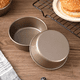 thumbnail image 3 of ckepdyeh 2 piezas molde de hamburguesa plantilla circular de acero inoxidable cacerola esfera molde para pasteles tostadora horno sartenes kits de pizza para hornear, 3 of 7