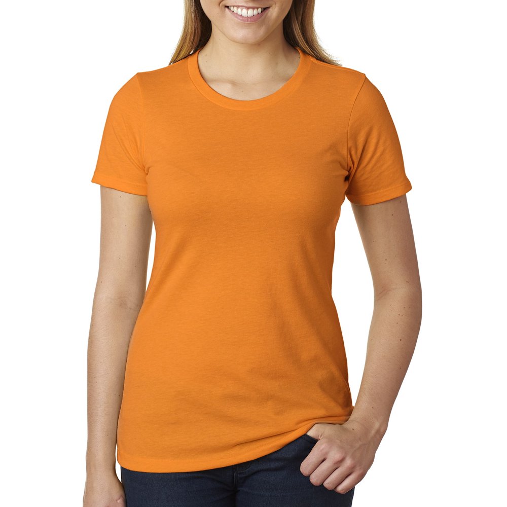 Next Level Apparel The Next Level Ladies CVC TShirt ORANGE XS