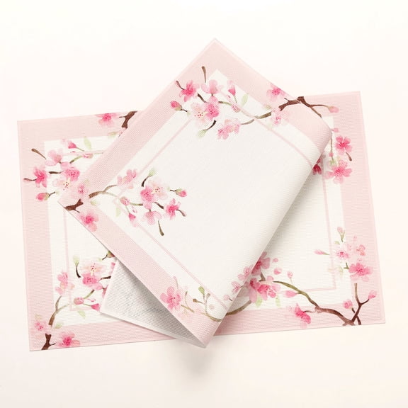 Placemat Woven Vinyl Placemats Plastic Placemats Wipeable Washable Kitchen Dining Table Mat Outdoor Placemats Non Slip Heat Stain Resistant, Pink, Table Mats Set of 4 Site description* Made of high-q