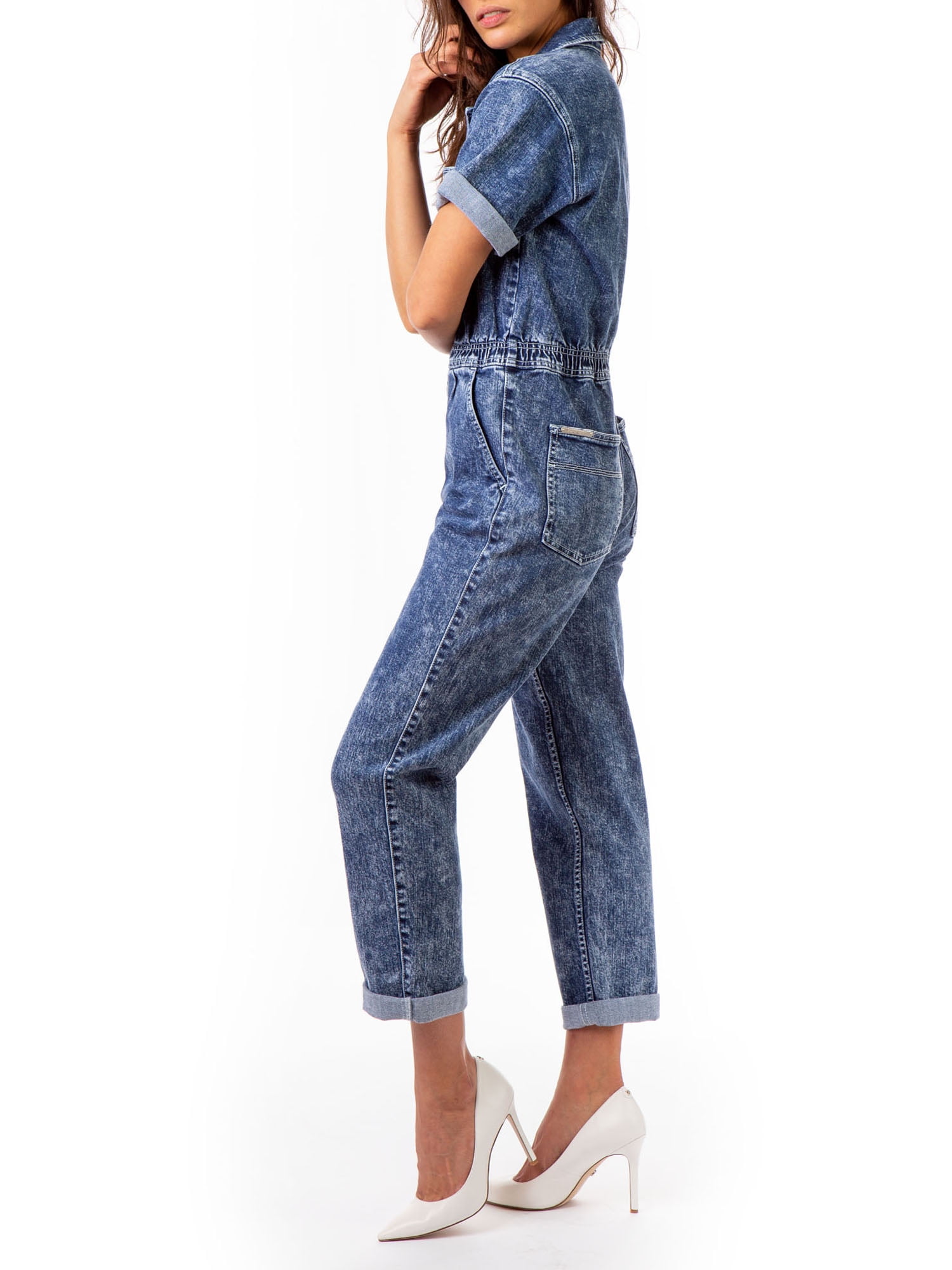 Ade overall vintage style loose-fitting dress