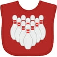 thumbnail image 3 of Inktastic Ten Pins for Bowling Boys or Girls Baby Bib, 3 of 4
