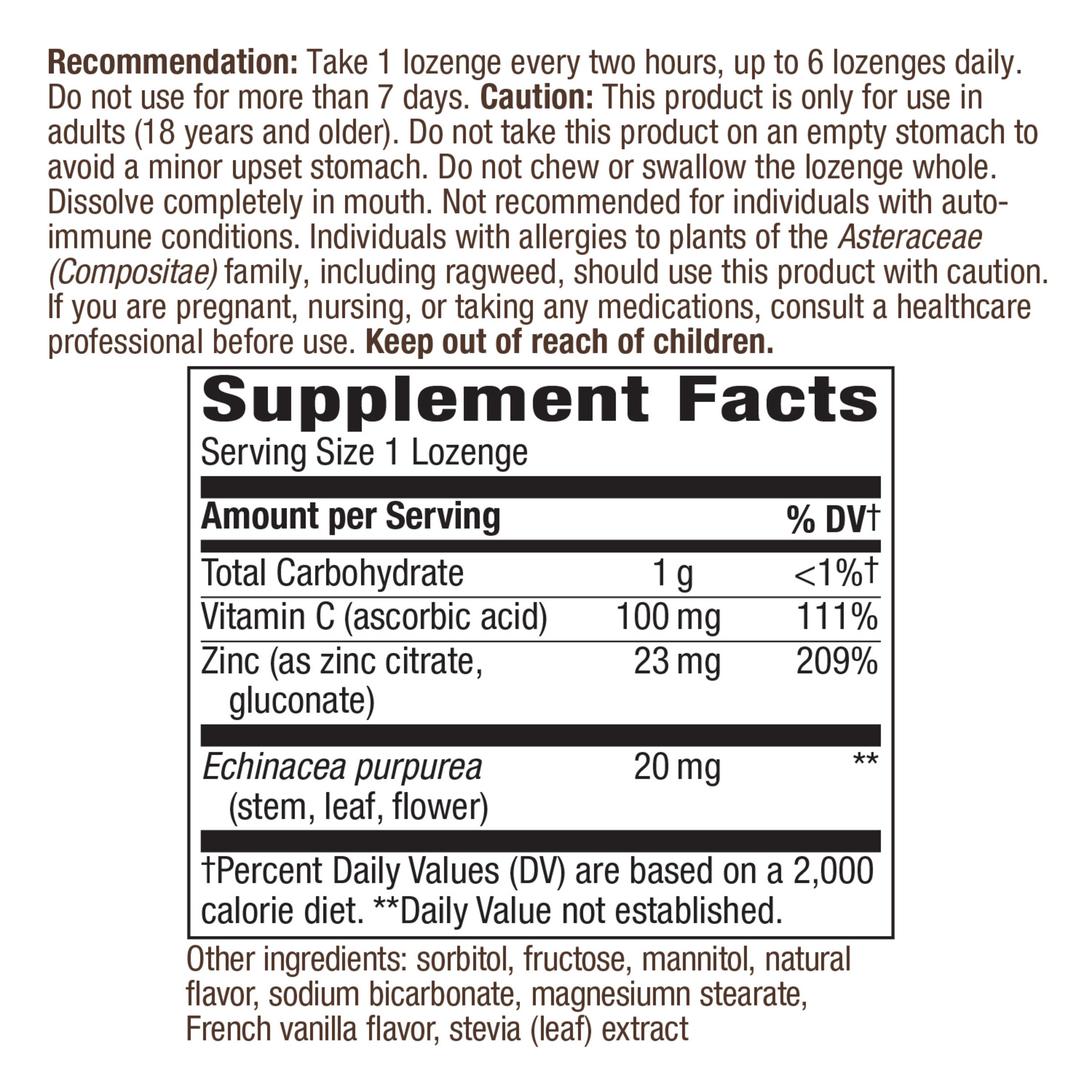Nature's Way Zinc Lozenges, Immune Support, Wild Berry Flavored, 60 Lozenges - image 5 of 7