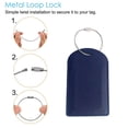 thumbnail image 3 of 6 Pack Luggage Tags, Privacy Cover ID Label with Stainless Steel Loop and Address Card for Travel Bag Suitcasestyle:style 2;, 3 of 6