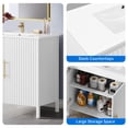 thumbnail image 6 of Uforic 36 Inch Free Standing Bathroom Vanity with Sink Top, Bathroom Storage Cabinet with Drain, White and Gold, 6 of 7