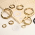 thumbnail image 4 of 4 Pack Brass Lock Nuts Pipe Fitting, G3/8" Female Hex Locknut with Washer, 4 of 6