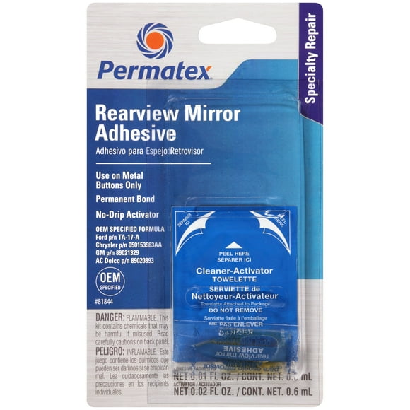 Permatex 81844-12PK Professional Strength Rearview Mirror Adhesive (Pack of 12)