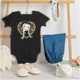 thumbnail image 3 of Betty Boop Leopard Print Heart Bodysuit Jumper Girls Infant Baby Brisco Brands NB, 3 of 6