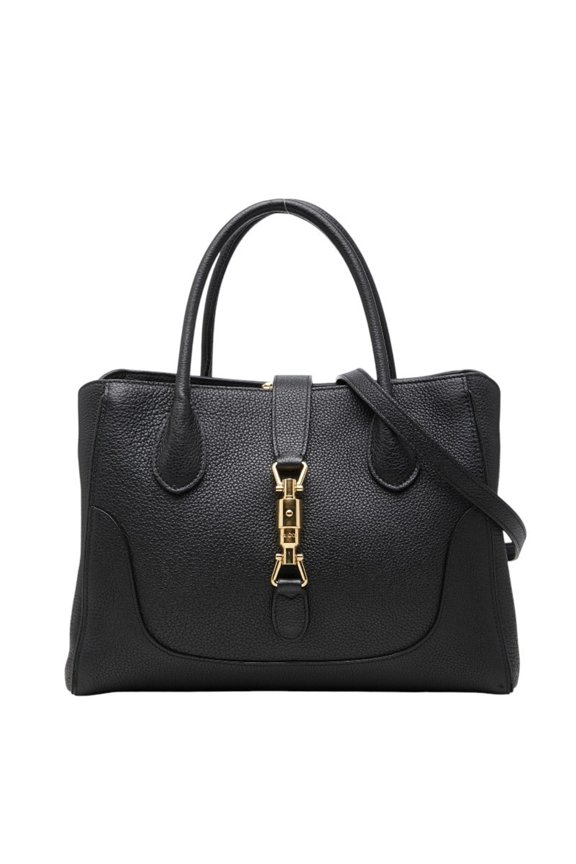 Pre-Owned Gucci Jackie 1961 Handbag Shoulder Bag 2WAY 727810 Black Leather Women's GUCCI