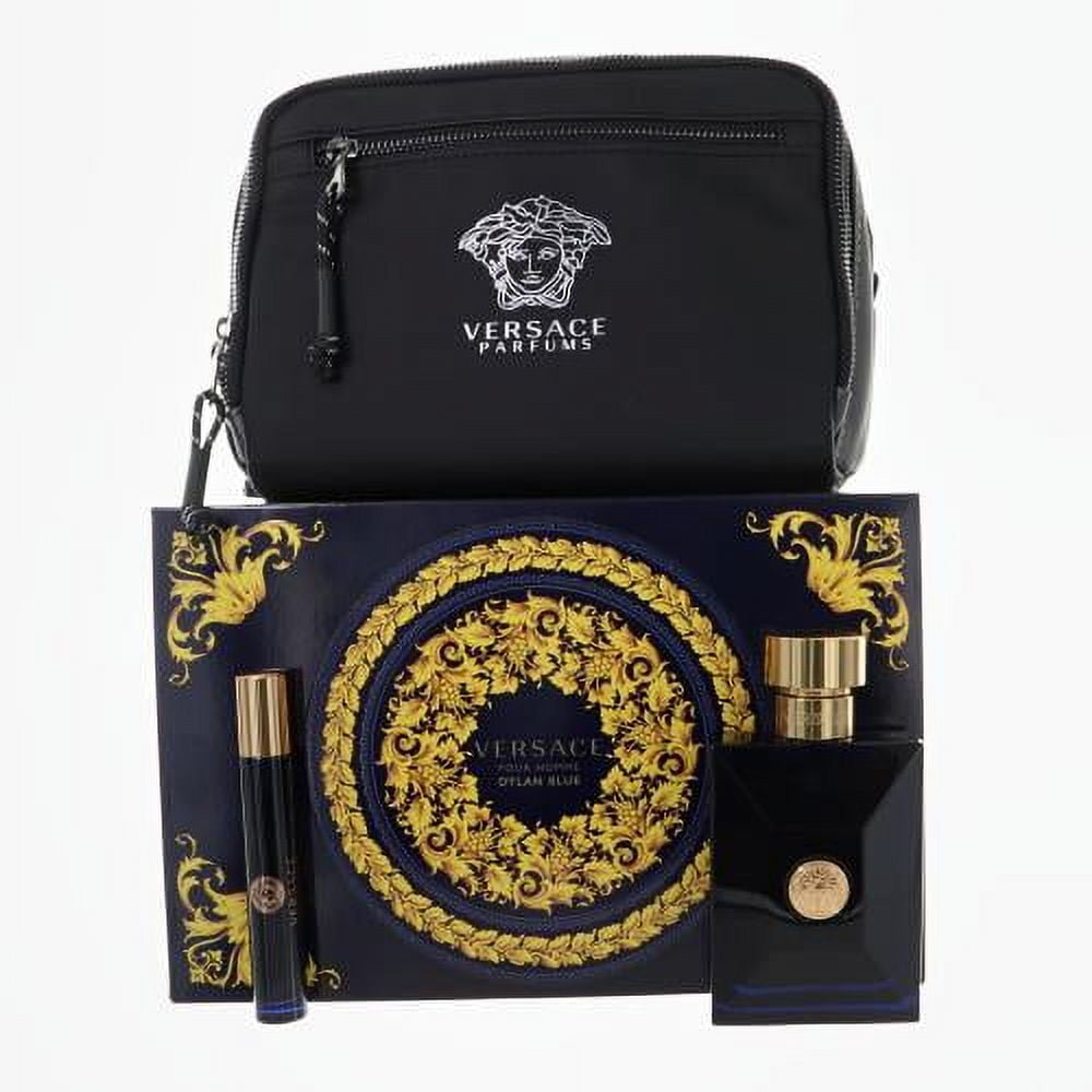 Versace Pour Homme Dylan Blue for Men 3 Piece Set Includes: 3.4 oz
