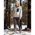 thumbnail image 3 of Pioneer Camp Women's Fuzzy Fleece Jacket, Warm Fleece Full Zip Jacket Cozy Stand Collar Coat with Pockets Casual Workout, 3 of 6
