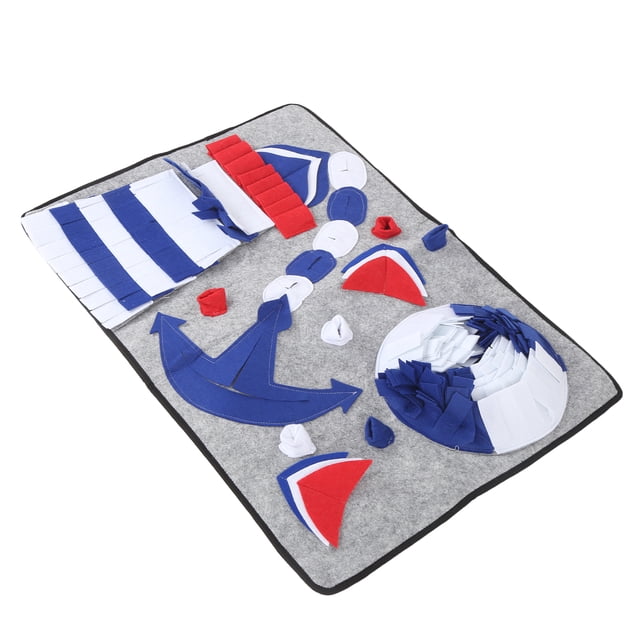 Almohadilla para respirar para mascotas, almohadilla de alimentación interactiva, manta para entrenamiento de presión antiasfixia para perros (ancla de hierro)