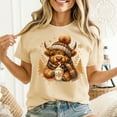 thumbnail image 2 of Cute Highland Cow Christmas Unisex T-shirt, Sizes S-5X - Gategoo, 2 of 5